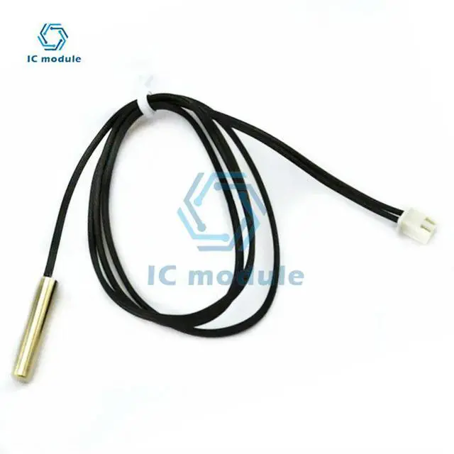 Alt view image 2 of 3 - NTC 10K 1% 3950 Thermistor Temperature Sensor Probe Waterproof 1m Wire diy kit Temp Sensor Module