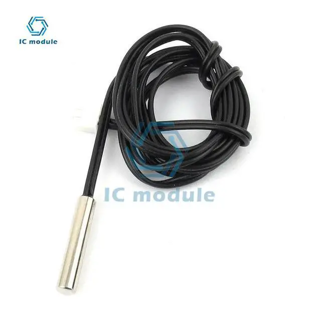 Alt view image 3 of 3 - NTC 10K 1% 3950 Thermistor Temperature Sensor Probe Waterproof 1m Wire diy kit Temp Sensor Module