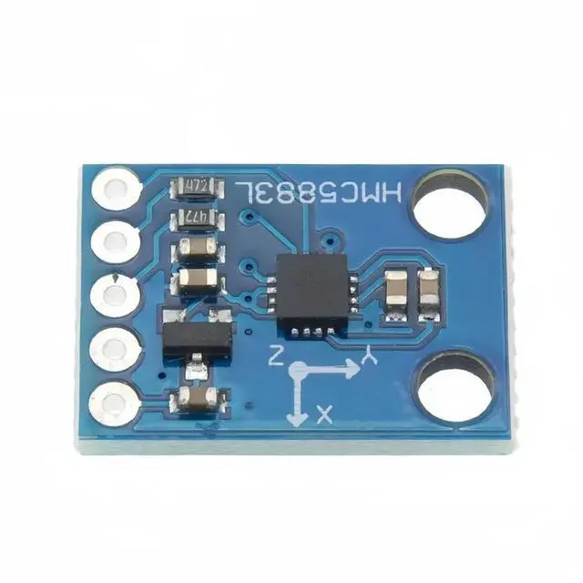 Alt view image 3 of 3 - HMC5883 QMC5883L electronic compass module three-axis magnetic field sensor