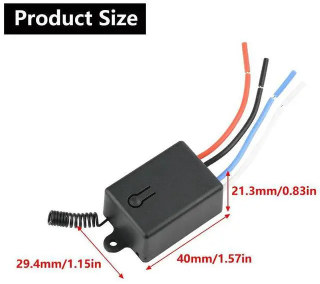 Main image of 20A DC 5.5-24V 433MHz RF Remote Control Switch 1CH Relay Module Receiver Transmitters ON OFF Remote Controller Electronic Kit