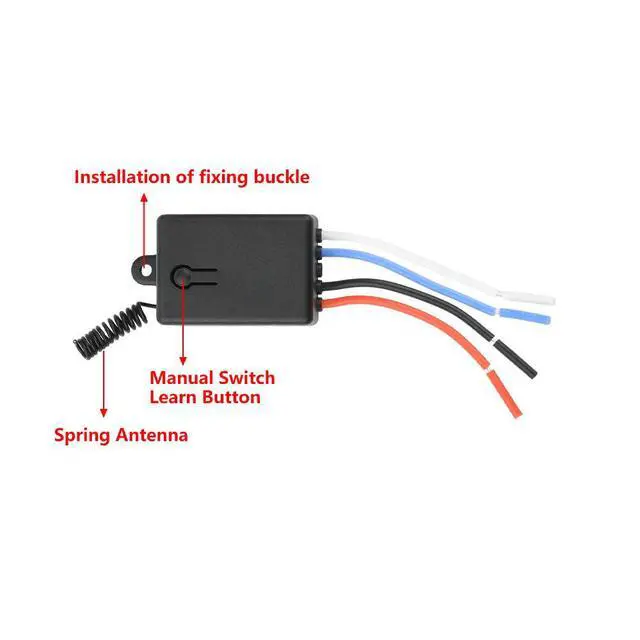 Alt view image 2 of 3 - 20A DC 5.5-24V 433MHz RF Remote Control Switch 1CH Relay Module Receiver Transmitters ON OFF Remote Controller Electronic Kit