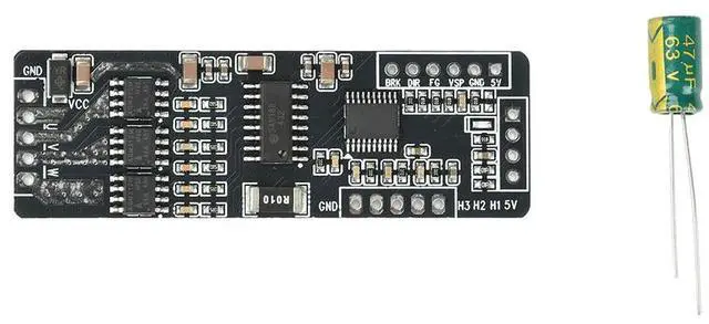 Main image of BLDC Three-Phase Brushless DC Motor Driver Board Low-Power Hall-Effect Sensor DC 7-40V 4A Speed Controller Driver