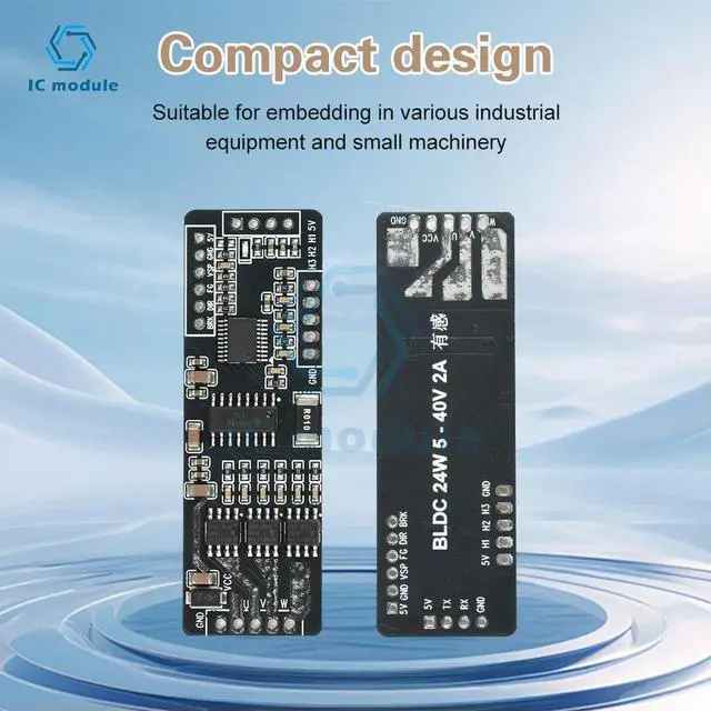 Alt view image 3 of 3 - BLDC Three-Phase Brushless DC Motor Driver Board Low-Power Hall-Effect Sensor DC 7-40V 4A Speed Controller Driver