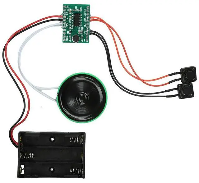 Main image of Dual-Button Recording Module 60-Second Voice Message Recorder for DIY Electronic Card Sound Recording Playback Module