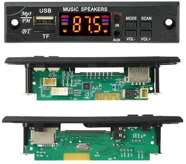 Main image of 12V Full Format Lossless Audio Decoder FLAC APE MP3 WMA USB TF AUX FM Radio For DIY Speaker Car Audio Upgrade