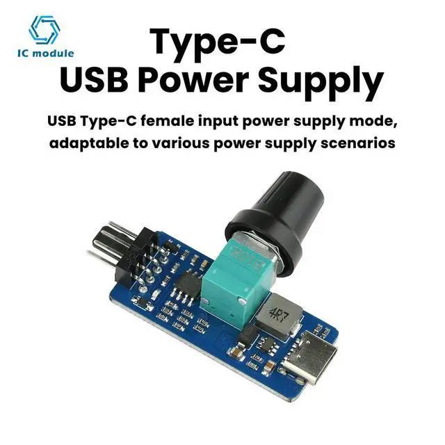 Alt view image 2 of 3 - PWM 4-Wire Fan Speed Regulator Module - Small 4P B3 DIY Controller for Water-Cooled System with Type-C USB Power