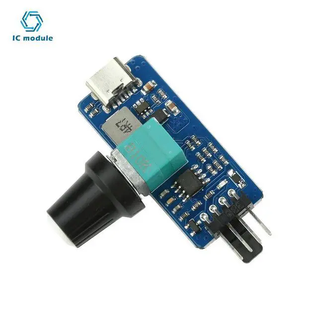 Alt view image 3 of 3 - PWM 4-Wire Fan Speed Regulator Module - Small 4P B3 DIY Controller for Water-Cooled System with Type-C USB Power