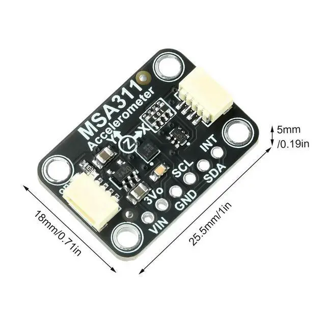 Alt view image 3 of 3 - DC 3-5V MSA311 Triaxial Accelerometer Module Compatible With STEMMA QT/Qwiic Electronic Kit