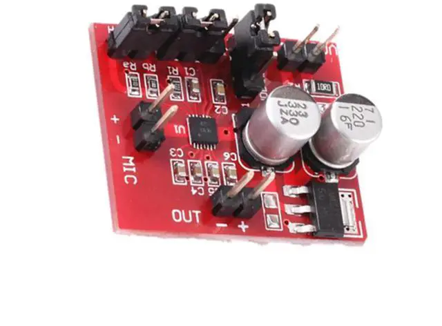 Alt view image 2 of 3 - diymore MAX9814 Electret Microphone Amplifier Module With AGC Function DC 3.6-12V Volume Control Audio Board for