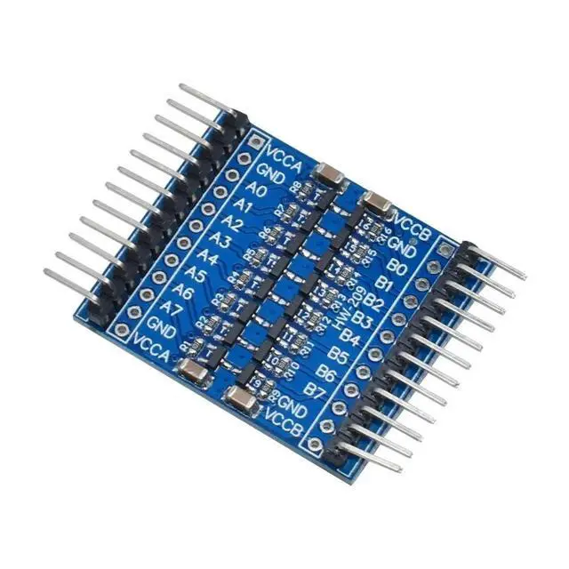 Alt view image 2 of 3 - 8-channel level conversion module 3.3V and 5V Pi connected to 5V sensor, 8-channel IO bidirectional signal conversion board