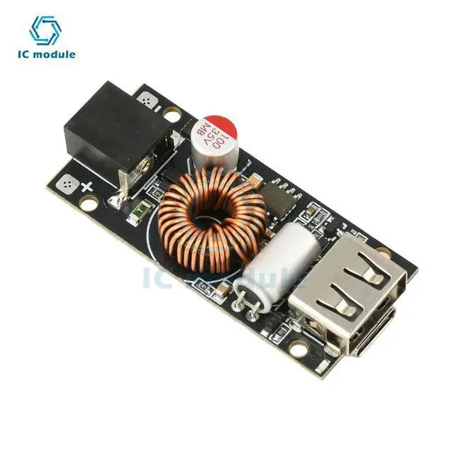 Alt view image 3 of 3 - PD65W Fast Charging Module Multi-Protocol Mobile Phone Fast Charging Board DC 7-35V to USB/Type-C Car Charger for Phones Laptops