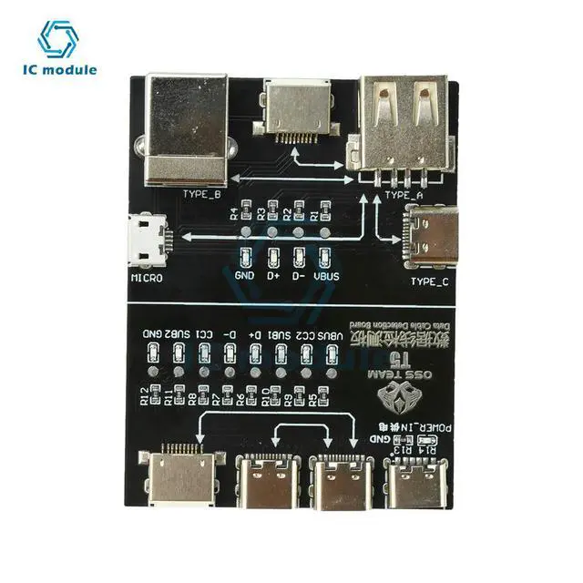 Alt view image 3 of 3 - T5 Multi-Function Cable Testing Module Data Cable Tester with Anomaly Detection & Rapid Diagnosis for USB/Type-C/Lightn