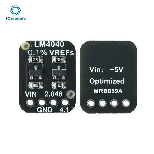 Alt view image 2 of 3 - LM4040 Voltage Reference Module Dual Output 2.048V 4.096V High Precision 0.1% for ADC Calibration DIY Electronics