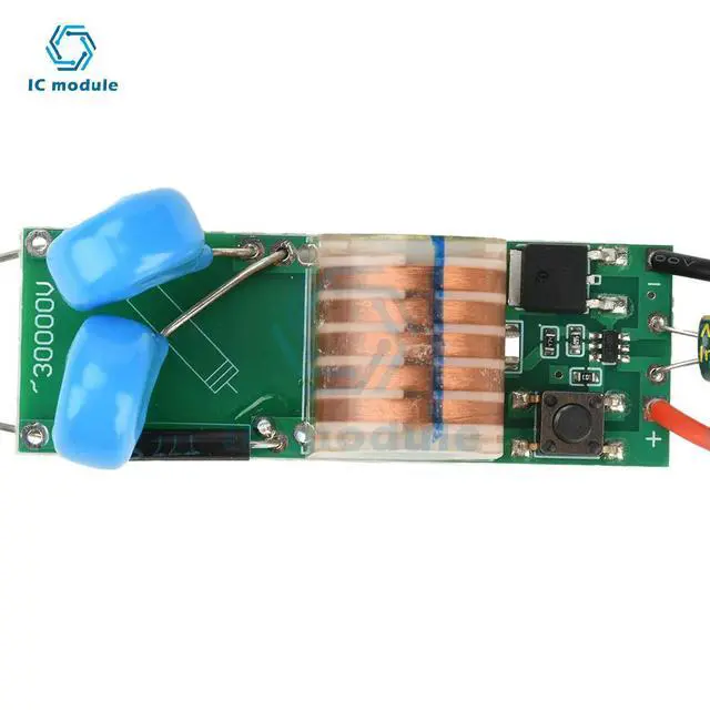 Alt view image 3 of 3 - DC 3.3V-5V to DC 15-30KV Arc Igniter High Voltage Module No-load High Power High Voltage Booster Module High Voltage Coil