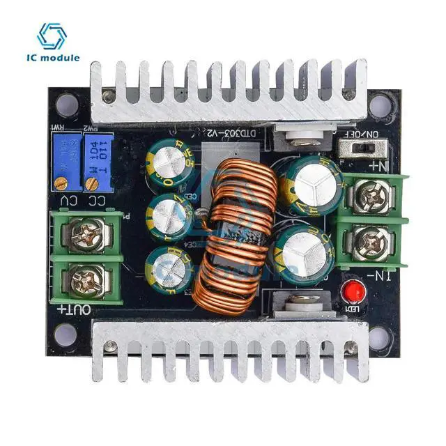 Alt view image 3 of 3 - 300W 15A DC Step-down Conversion Module Current Adjustable Stepdown Module LED Driver Heatsink Short Circuit Protection Module