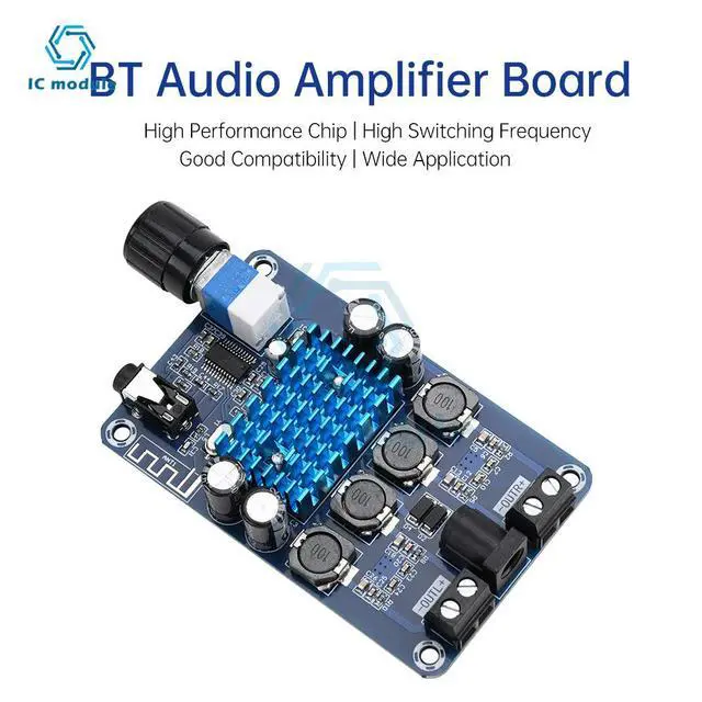 Alt view image 2 of 3 - XH-A318 TPA3116D2 BT Digital Amplifier Board DC12-DC24V 50W * 2 Output High Power Amplifier