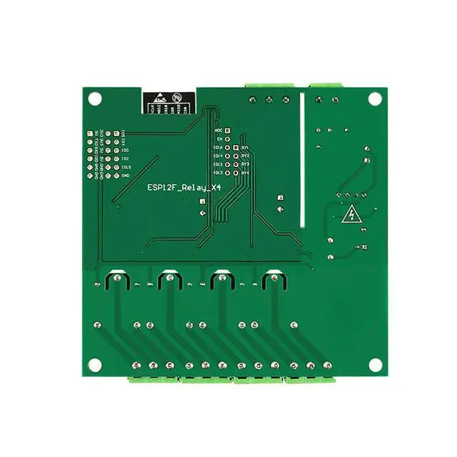 Alt view image 3 of 3 - AC/DC Power Supply ESP8266 4 Channel Relay Module ESP-12F Development Board for