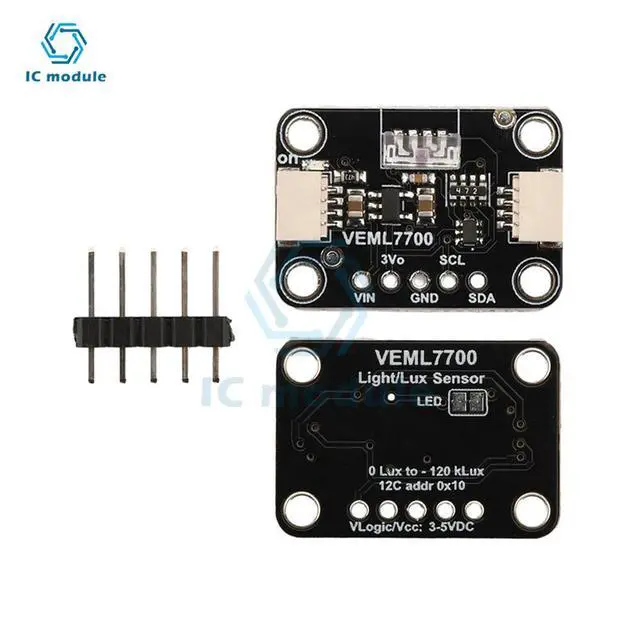 Alt view image 3 of 3 - VEML7700 Ambient Light Sensor Module I2C IIC 16 Bits Light Environment Sensor 0~120k Lux Light Measuring Range