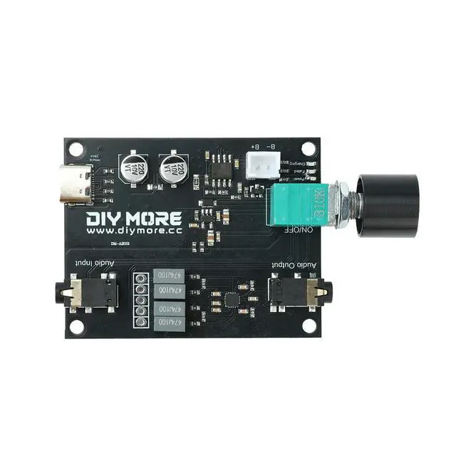 Alt view image 2 of 3 - Low Distortion Stereo Audio Amplifier Module 3.7 5V Wide Voltage Led Indicator Volume Control DIY Mini Desktop Headphone