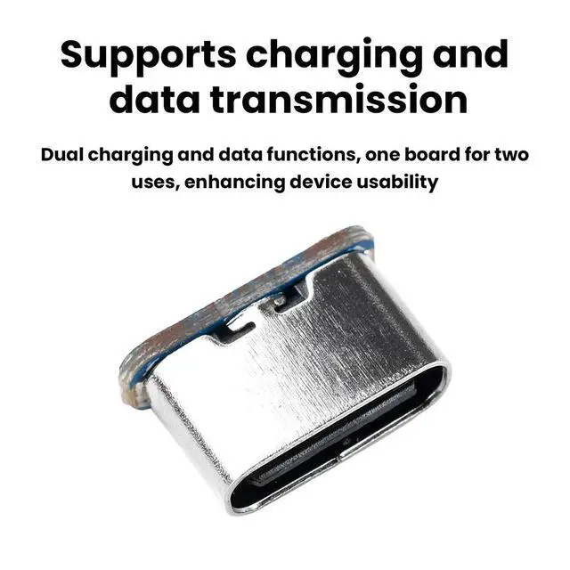 Alt view image 3 of 3 - DIY Micro USB to Type C Adapter Module USB2.0 Charging Data Transfer Pin to Pin Welding Converter Board Old Equipment Upgrade