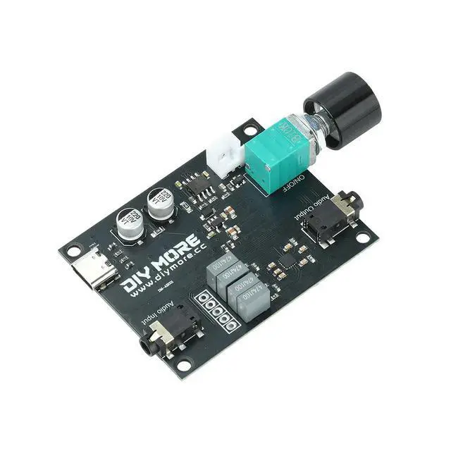 Alt view image 3 of 3 - HIFI Earphone Amplifier Module MAX97220 Stereo Headphone Amp 125mW Low Distortion DC 3.7V-5V Type-C Audio DIY Sound Car