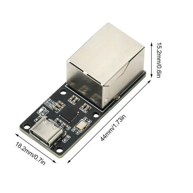Alt view image 2 of 3 - CH397A USB-C to RJ45 Ethernet Module 100 Mbps USB Network Card Electronic Component Kit Type-c Interface