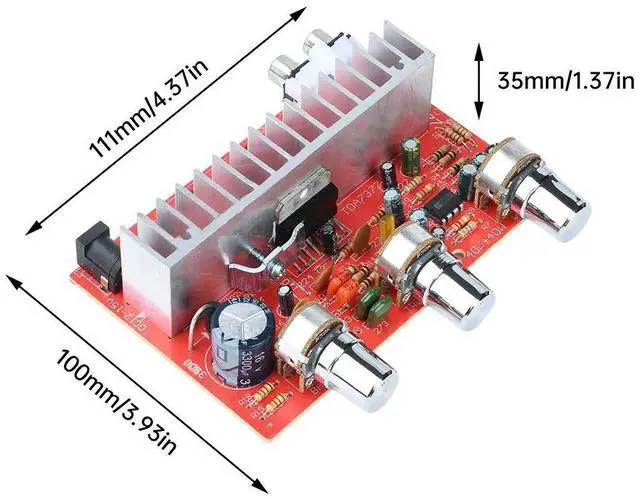 Main image of DC 12V 40Wx2 TDA7377 2.0 Dual Channel Digital Power Audio Stereo Amplifier Board Electronic Kit