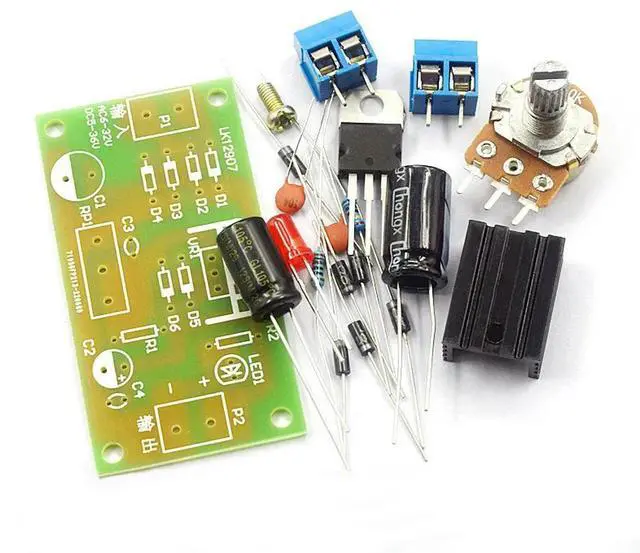 Main image of LM317 Adjustable Stabilized Power Supply Kit Linear Continuous Adjustable DC Stabilized Power Supply Module DIY Training