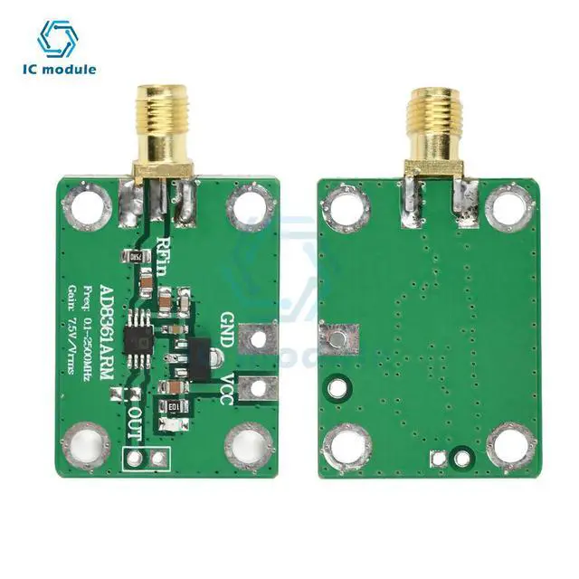 Alt view image 2 of 3 - AD8361 DC 2.7-5.5 V RF Power Meter True RMS Detection Module AM Detector Magnitude Detector 0.1-2.5 GHz
