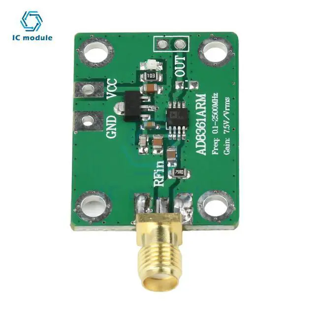 Alt view image 3 of 3 - AD8361 DC 2.7-5.5 V RF Power Meter True RMS Detection Module AM Detector Magnitude Detector 0.1-2.5 GHz