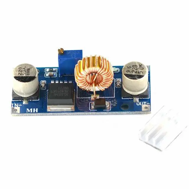 Alt view image 2 of 3 - 5A DC-DC adjustable buck power module, high-power and high-efficiency voltage regulator board far exceeds LM2596