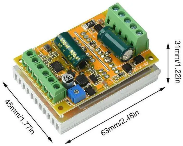 Main image of DC5-50V 300W PWM BLDC Three-Phase Brushless DC Motor Driver Board No Hall Electronic Kit
