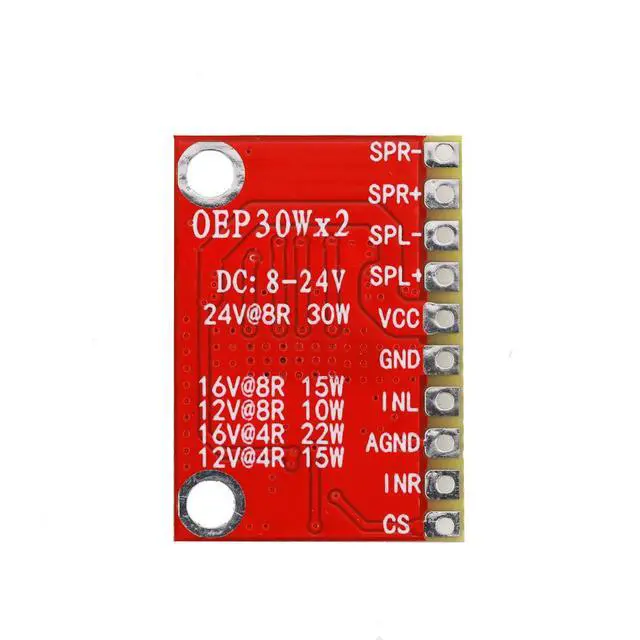 Alt view image 3 of 3 - OEP30WX2D Dual Channel Audio Digital Amplifier Board High Power Module D-Class 12V LCD TV 10W15W