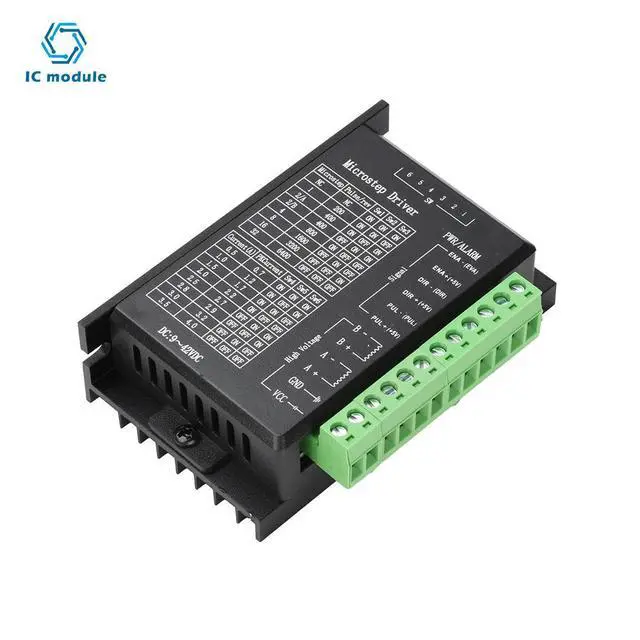 Alt view image 3 of 3 - TB6600 Stepper Motor Driver 32 Step 4A Single Axis Motor Controller with Microstepping Adjustment for Industrial Automation