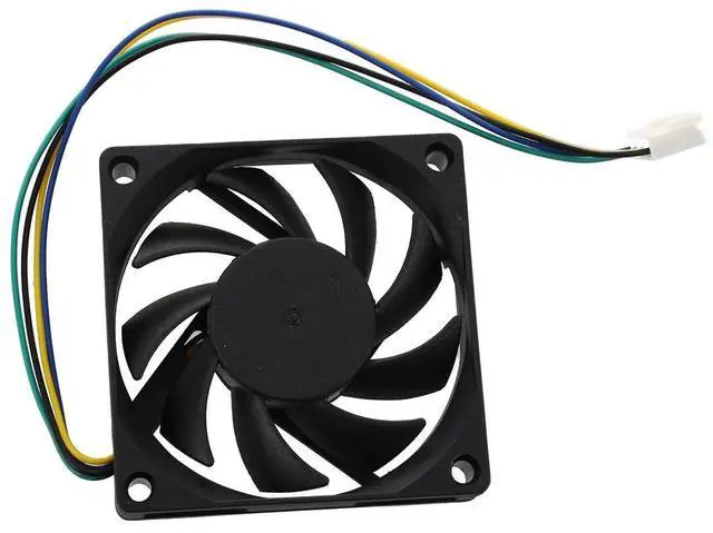 Alt view image 6 of 6 - 70x70x15mm 12V 4 Pins PWM PC Computer Case CPU Cooler Cooling Fan Black