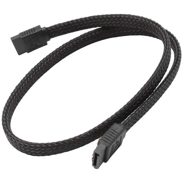 Alt view image 6 of 6 - 50CM SATA 3.0 III SATA3 7pin Data Cable 6Gb/s SSD Cables HDD Hard Disk Data Cord with Nylon Sleeved Premium Version(Black)