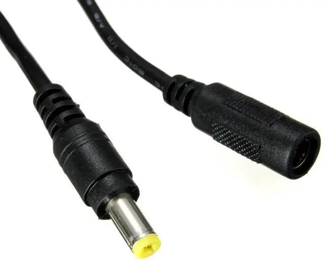Alt view image 6 of 6 - 5.5mm x 2.1mm DC Power Jack Male to Female Extension Cable Cord Lead ConnectorCable Length:1.2 M
