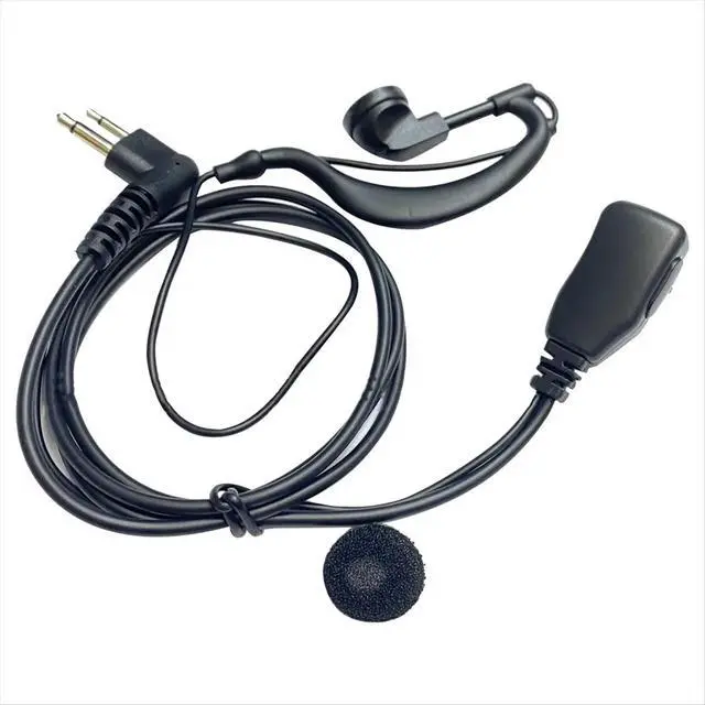 Alt view image 5 of 6 - Earhook Walkie Talkies Headset with MIC M Plug Walkie Talkies Headset Universal for Hotel Construction Site