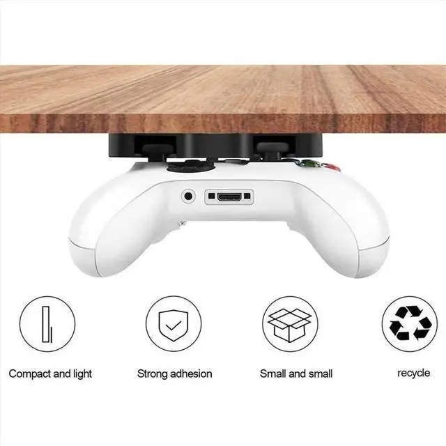 Alt view image 6 of 6 - Gamepad Hook Holder for Xboxseries S/X Hanging Hanger Bracket for Storage Rack Under Desk Stand B