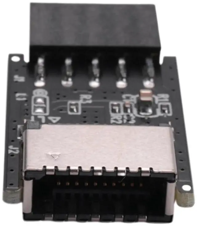 Alt view image 5 of 6 - Motherboard USB2.0 9Pin to TYPE-C A-KEY Front Connector Converter USB3.2 TYPE-E Interface Header Adapter Extender Card