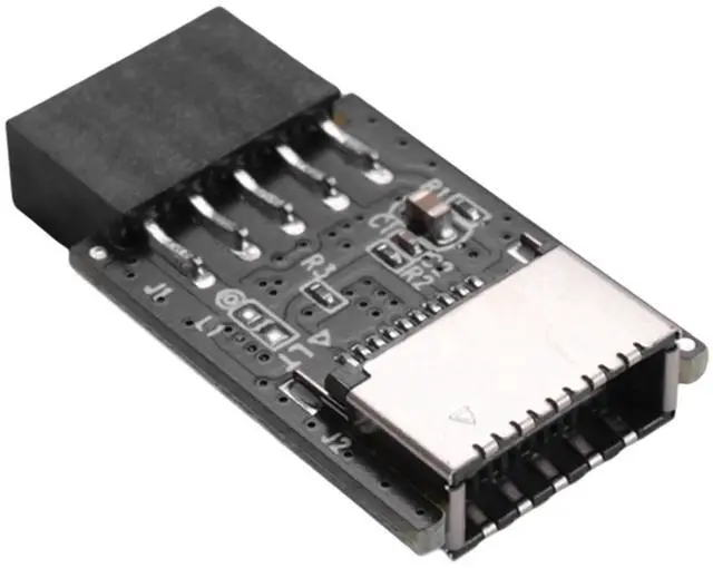 Alt view image 6 of 6 - Motherboard USB2.0 9Pin to TYPE-C A-KEY Front Connector Converter USB3.2 TYPE-E Interface Header Adapter Extender Card