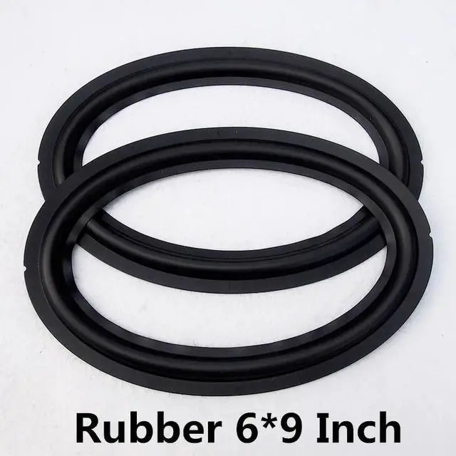 Alt view image 6 of 6 - 2PC Speaker Woofer Rubber Surround Repair Kit 6x9 Inch Oval Shape For Car Speaker Audio Professional Home Theater