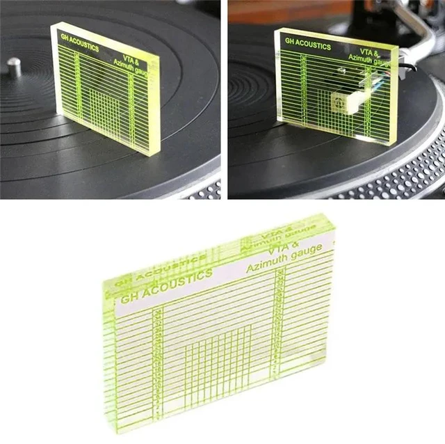 Alt view image 5 of 6 - VTA Balance And Azimuth Adjustment Ruler Vinyl Record Player Measuring Phono Tonearm VTA/Cartridge Azimuth Ruler Durable