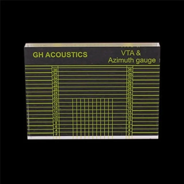 Alt view image 6 of 6 - VTA Balance And Azimuth Adjustment Ruler Vinyl Record Player Measuring Phono Tonearm VTA/Cartridge Azimuth Ruler Durable