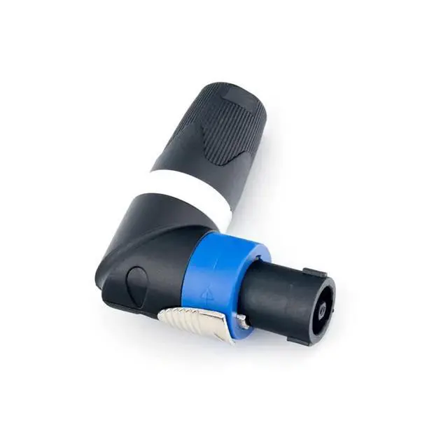 Alt view image 4 of 6 - 1PC Speaker Connector 4 Pin SpeakON Plug Male Terminal No Welding Nickel-Plate L Shape For Loudspeaker Professional Audio Cable