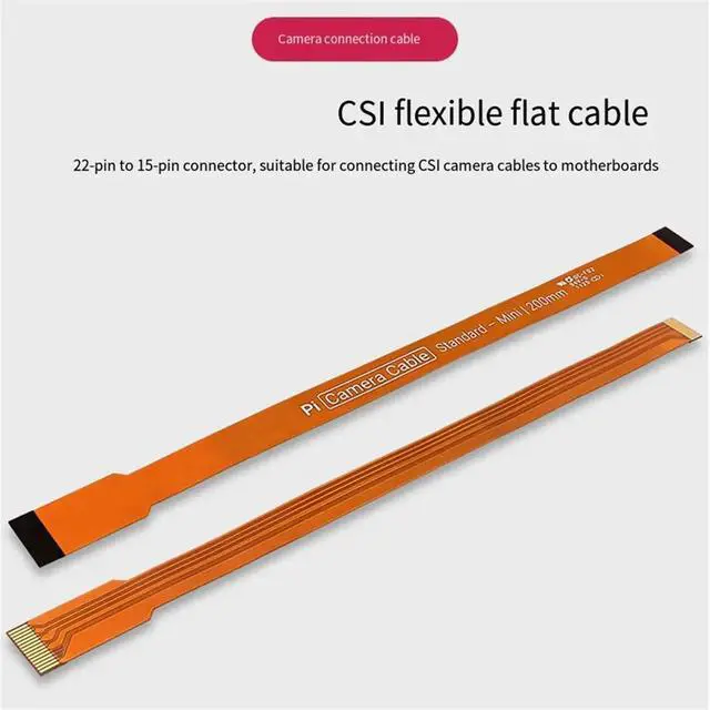 Alt view image 5 of 6 - For 5 DSI/ Camera Cable FPC Flexible Ribbon Cable for Camera Module Display Connections 200mm