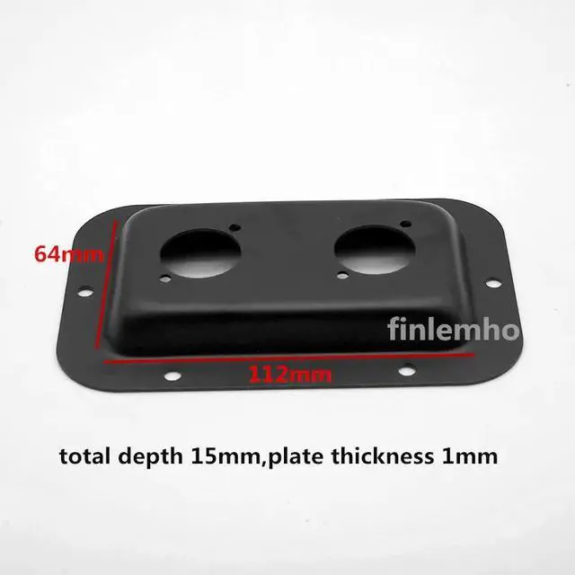 Alt view image 5 of 6 - 1PC DJ Speaker Cable Terminal Plate For SpeakOn 4 Pin Socket Connector Audio Wire Metal Input Dish