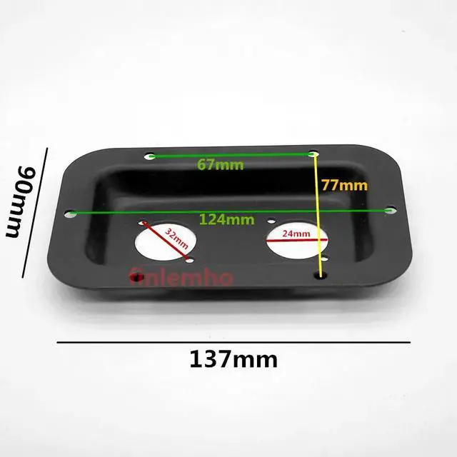 Alt view image 6 of 6 - 1PC DJ Speaker Cable Terminal Plate For SpeakOn 4 Pin Socket Connector Audio Wire Metal Input Dish