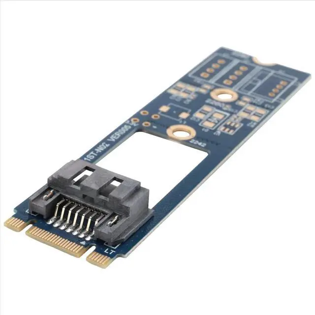 Alt view image 4 of 6 - M2 Adapter Convert Card B-M KEY M.2 NGFF SSD to 7Pin Adapter Board Card Support 2242 2260 2280 Main Board
