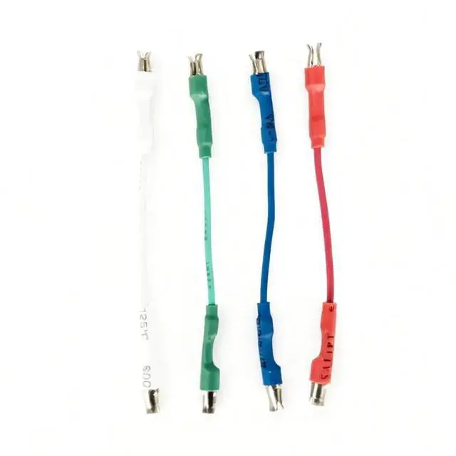 Alt view image 4 of 6 - 4PCS Turntable Headshell Lead Wires Spring Clip Connector, Phono Cartridge Cables for Universal Record Player